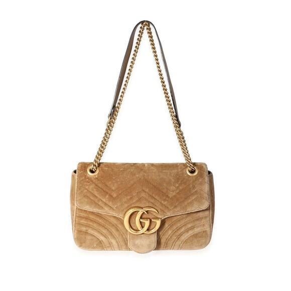 Gucci Marmont Chain Shoulder Bag Tan - S - Picture 5 of 8